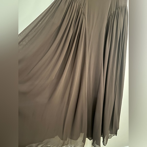 NEW Reformation Maven Midi Dress Full Skirt in Mole Brown | size 6 - Picture 12 of 13